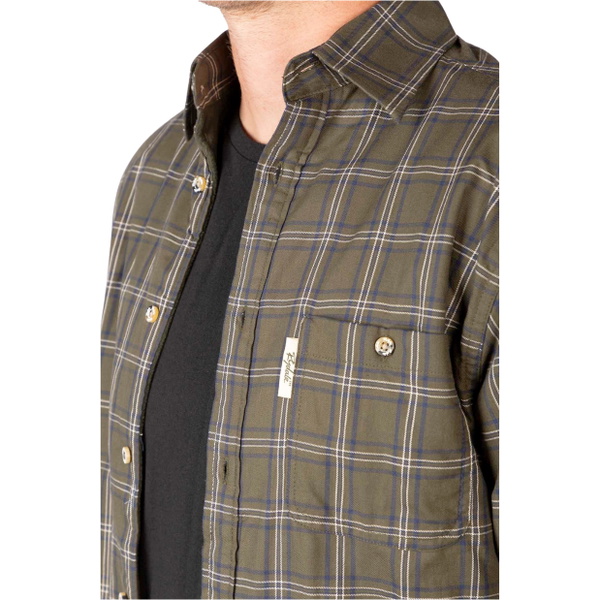 2025 Rydale Mens Fleece Lined Shirt 412891 - Dark Olive